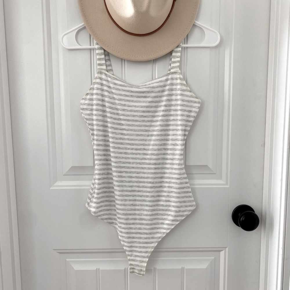 Striped bodysuit